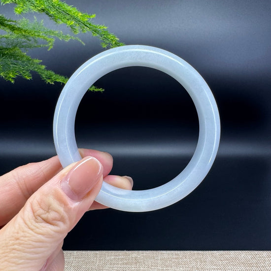 Genuine Burmese Icy Jade Jadeite Bangle Bracelet ( 56.4mm )