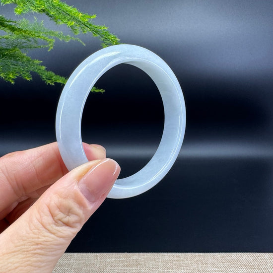 Genuine Burmese Icy Jade Jadeite Bangle Bracelet ( 56.4mm )
