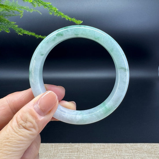 Genuine Burmese Green Jade Jadeite Bangle Bracelet ( 56mm )