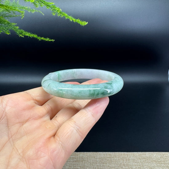 Genuine Burmese Green Jade Jadeite Bangle Bracelet ( 56mm )