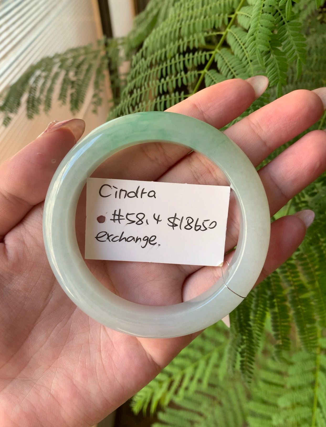 "Live" Natural High End Icy Smooth Green Jadeite Jade Bangle (GIA Included) (09/17/25)