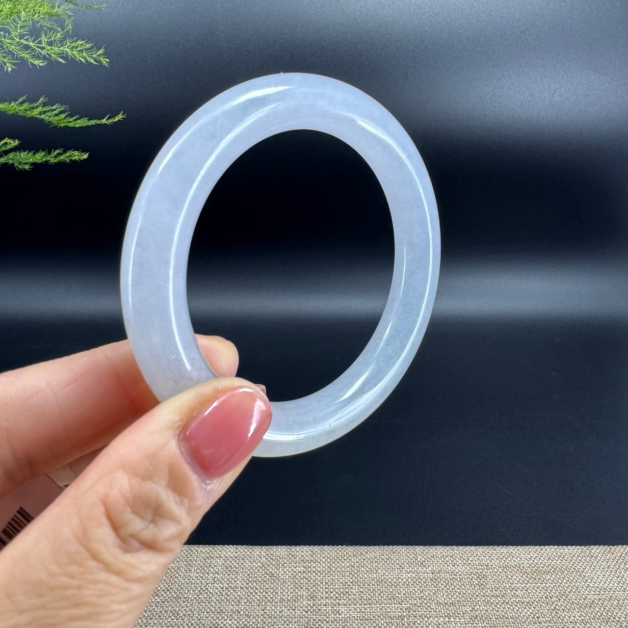 Genuine Burmese Icy Pink Jade Jadeite Bangle Bracelet (53.6mm)