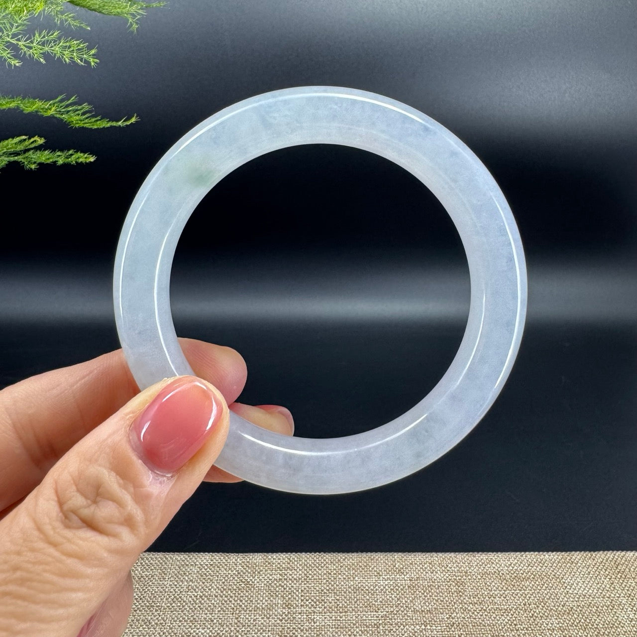 Genuine Burmese Icy Jade Jadeite Bangle Bracelet (54.8mm)