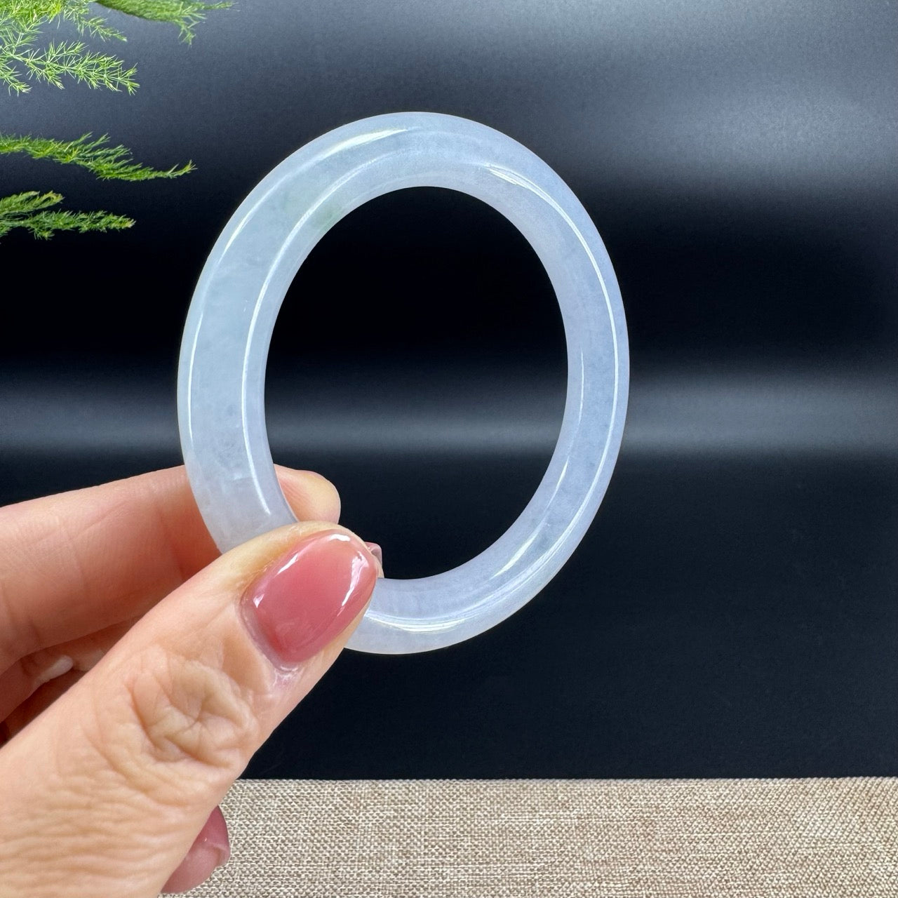 Genuine Burmese Icy Jade Jadeite Bangle Bracelet (54.8mm)