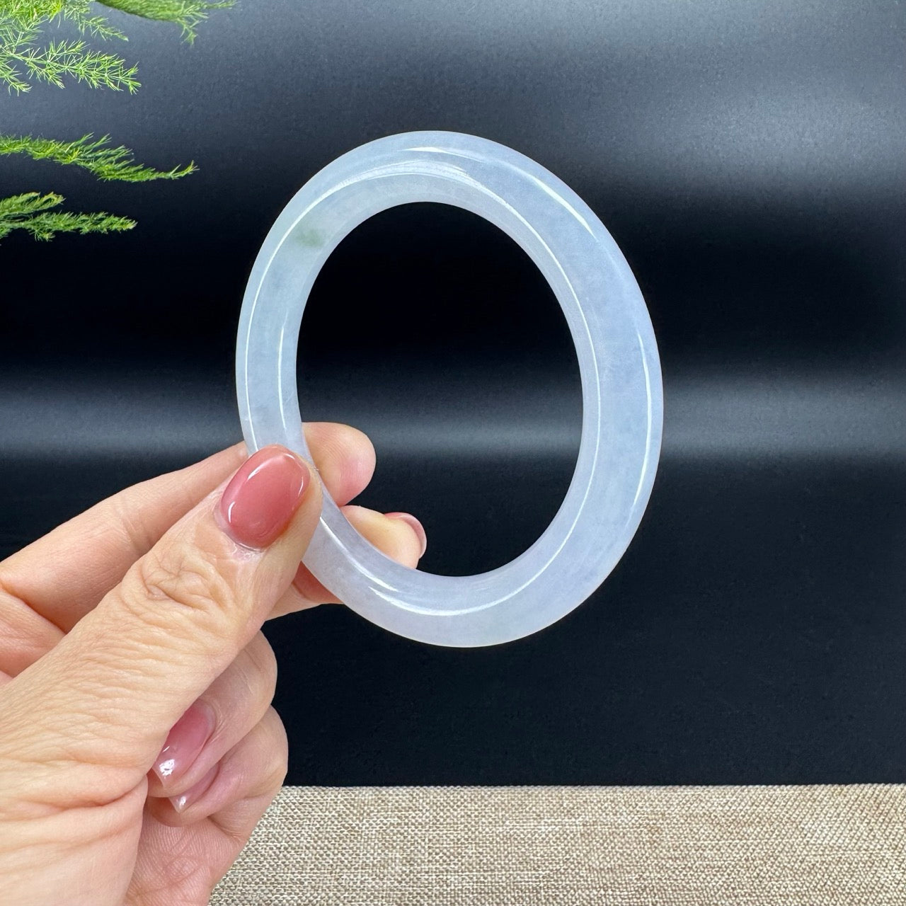 Genuine Burmese Icy Jade Jadeite Bangle Bracelet (54.8mm)
