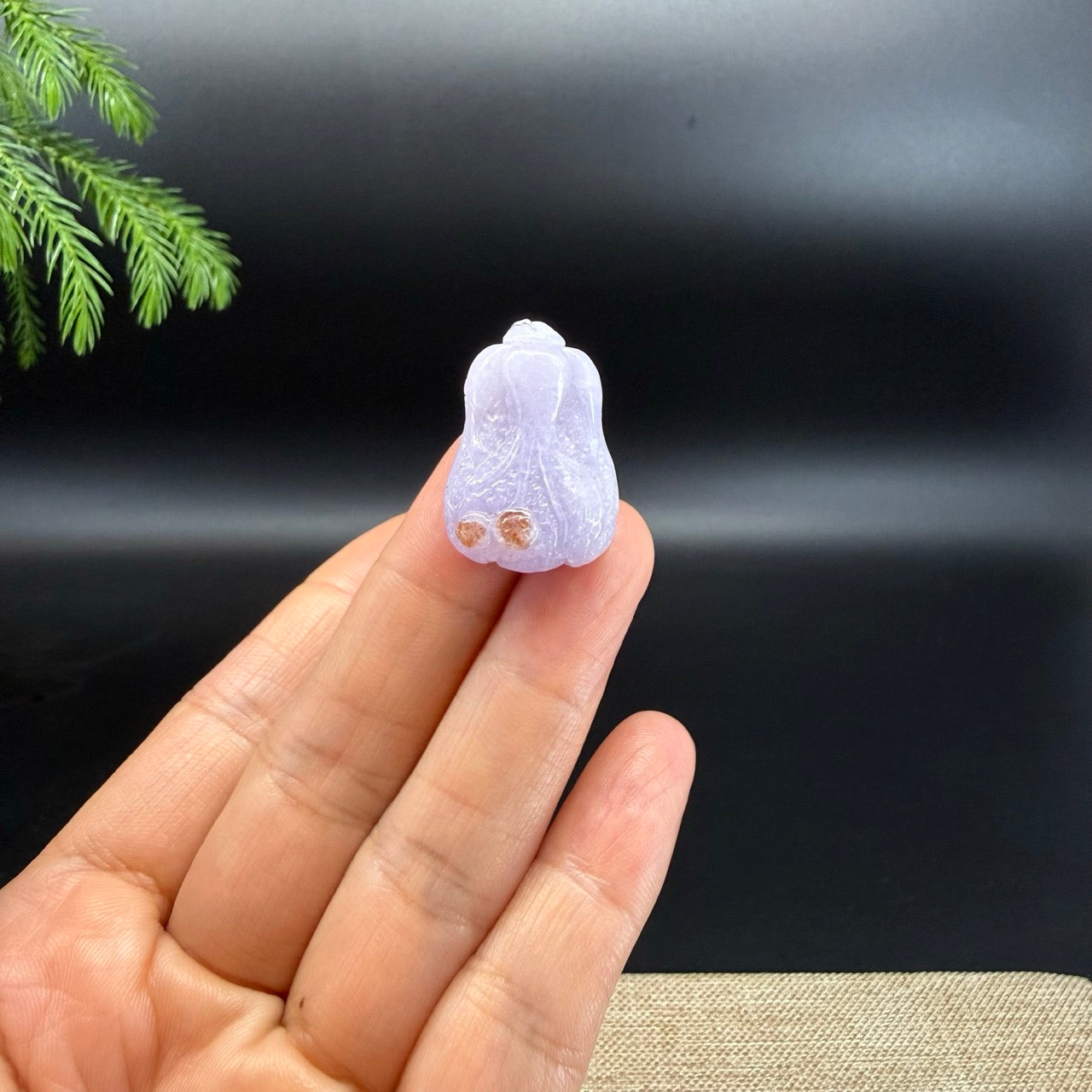 RealJade® Co. Natural Lavender Jadeite Jade Cabbage Necklace Pendant