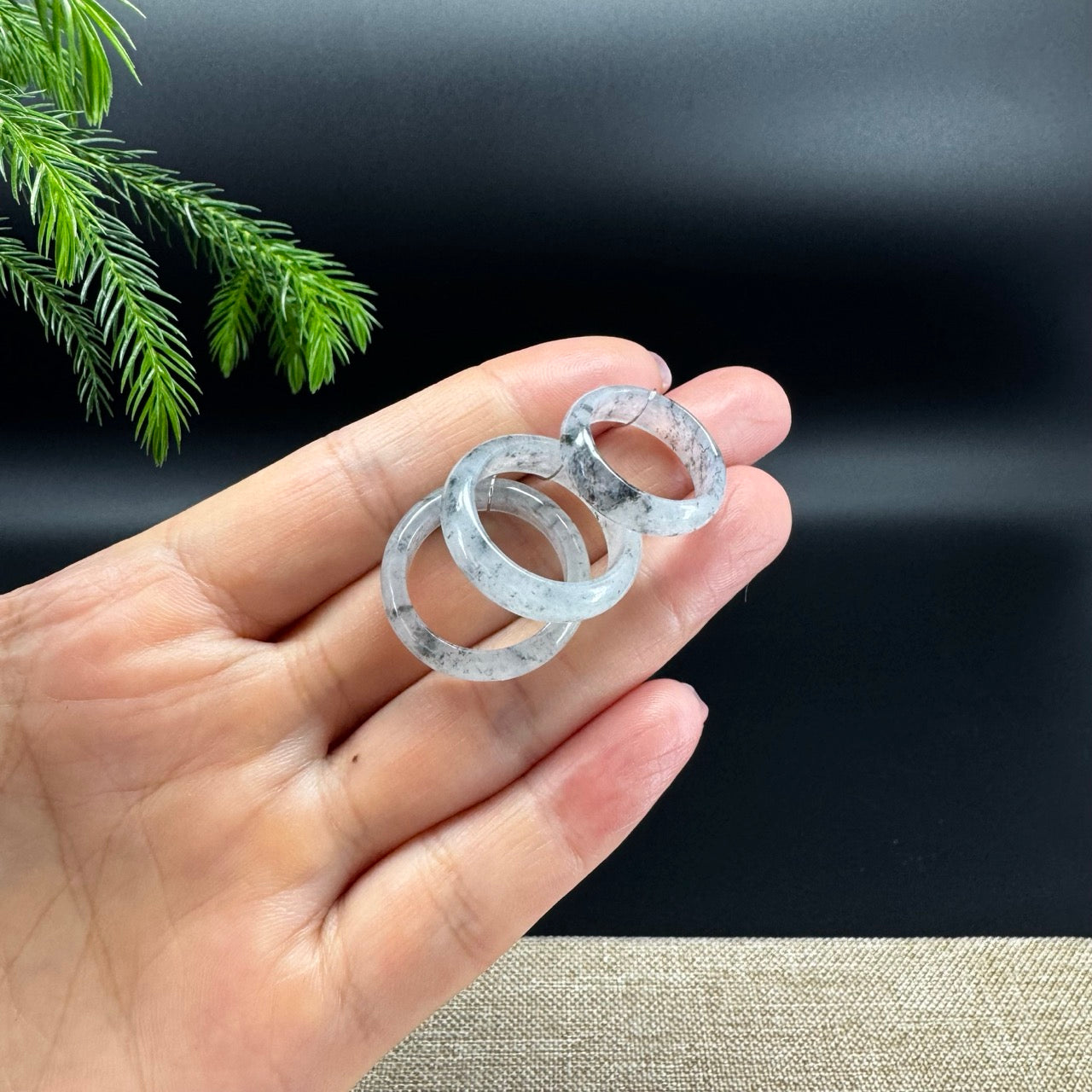 RealJade® Burmese Icy Wuji Traditional Jadeite Jade Ring