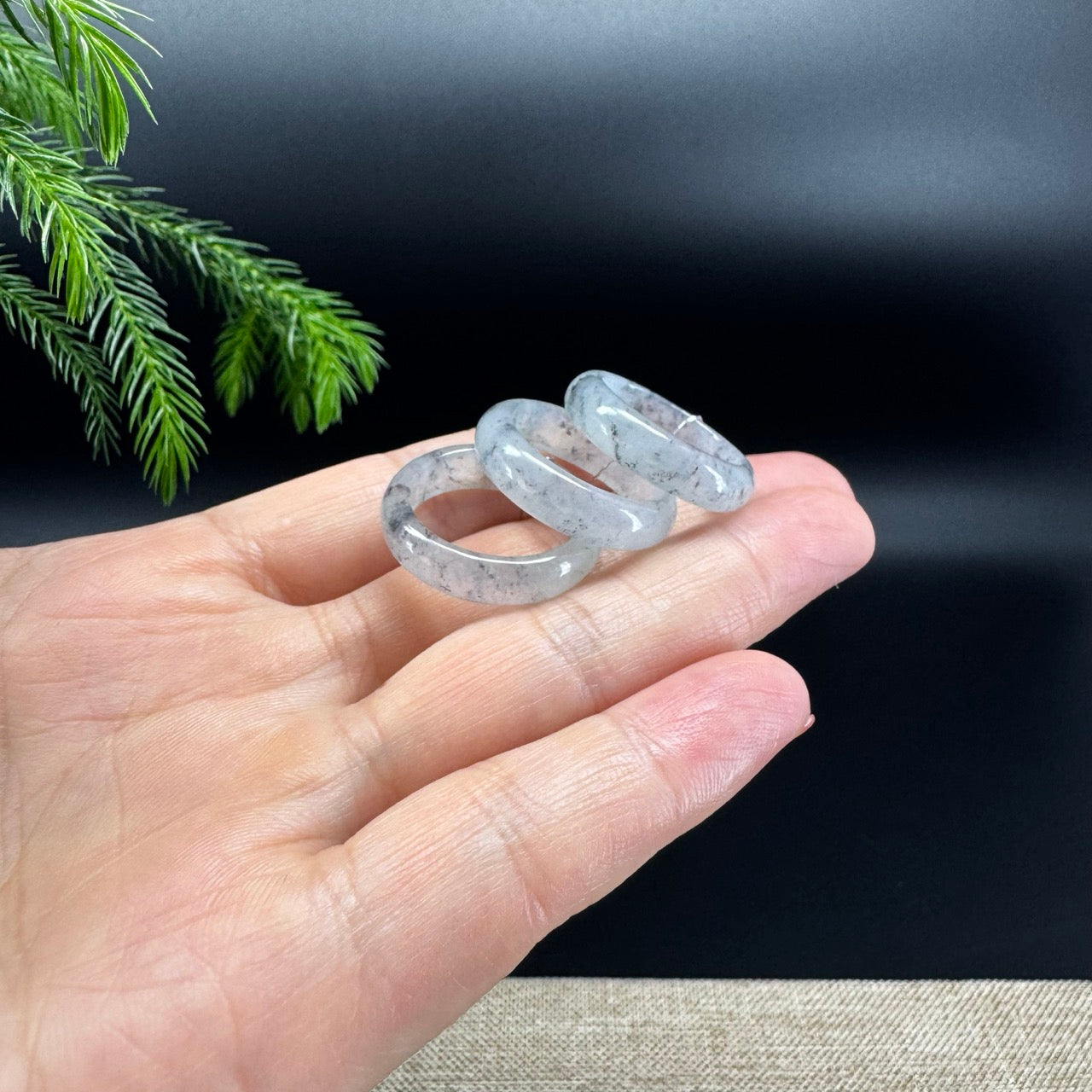 RealJade® Burmese Icy Wuji Traditional Jadeite Jade Ring