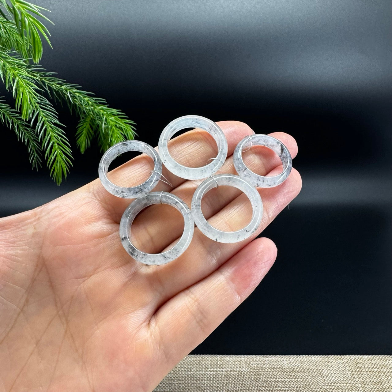 RealJade® Burmese Icy Wuji Traditional Jadeite Jade Ring