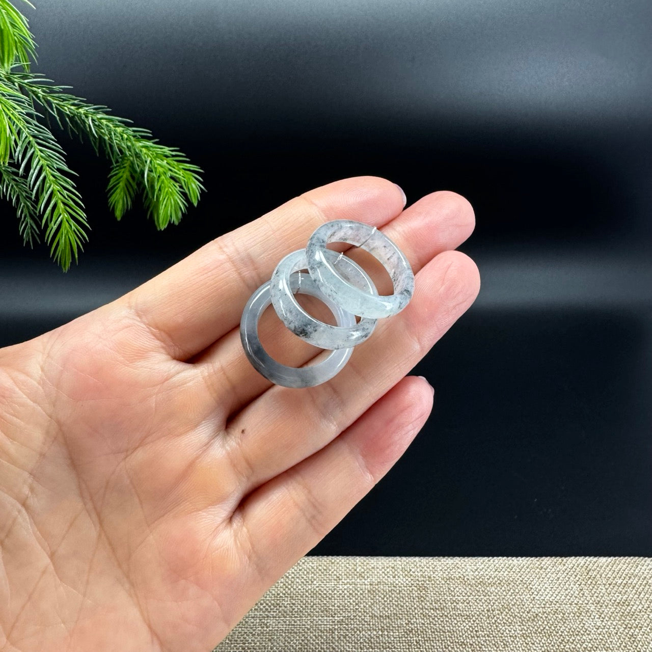 RealJade® Burmese Icy Wuji Traditional Jadeite Jade Ring