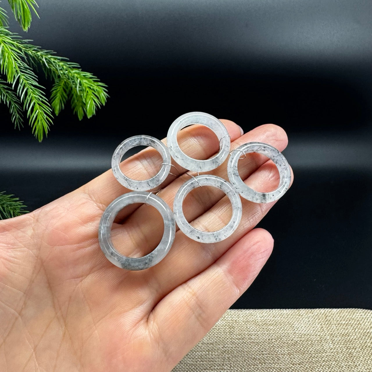 RealJade® Burmese Icy Wuji Traditional Jadeite Jade Ring