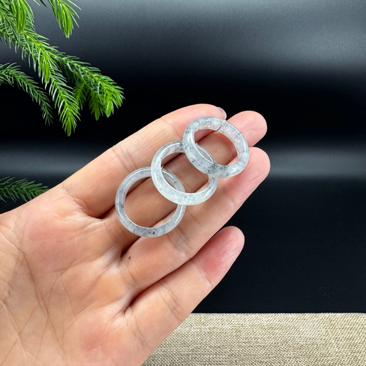 RealJade® Burmese Icy Wuji Traditional Jadeite Jade Ring
