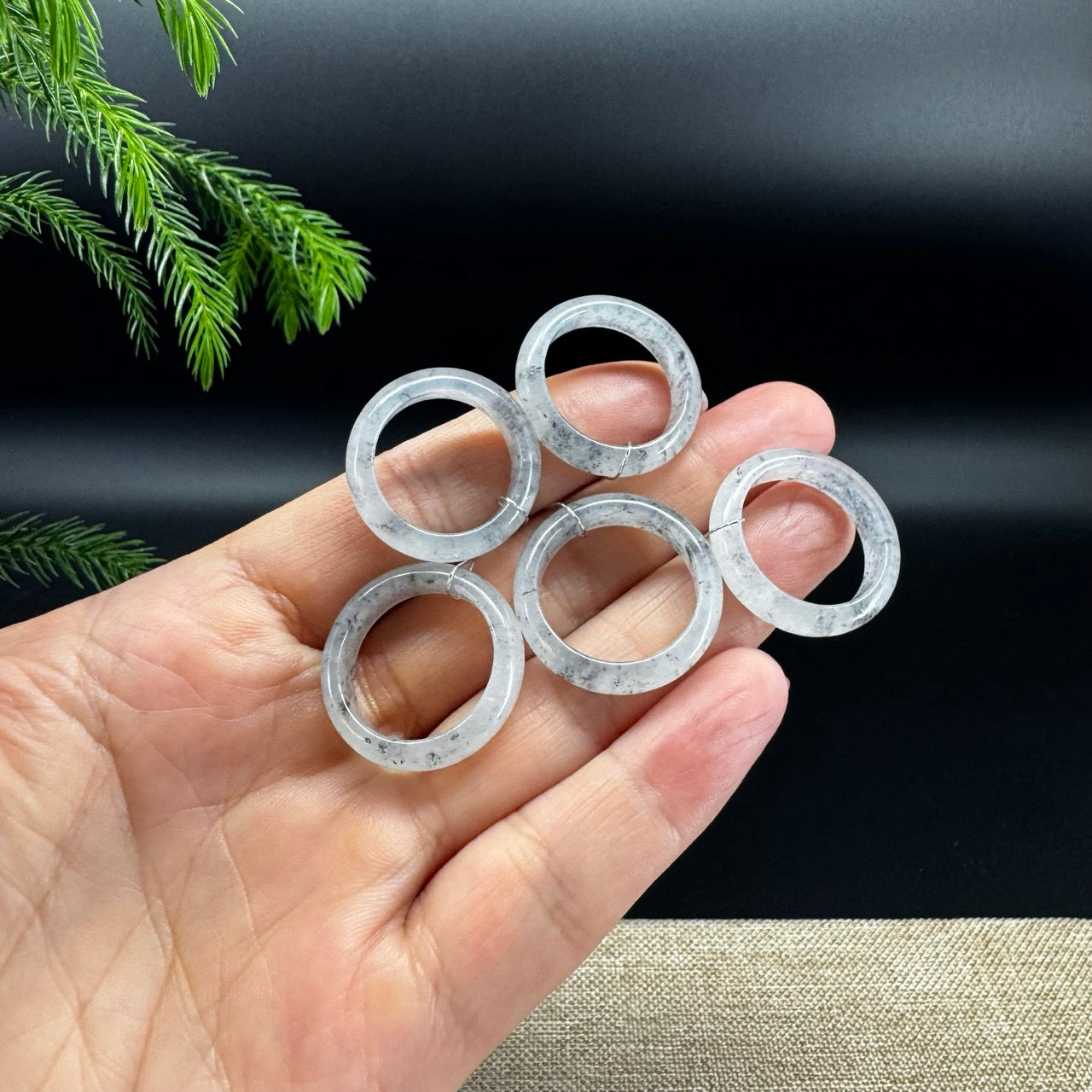 RealJade® Burmese Icy Wuji Traditional Jadeite Jade Ring
