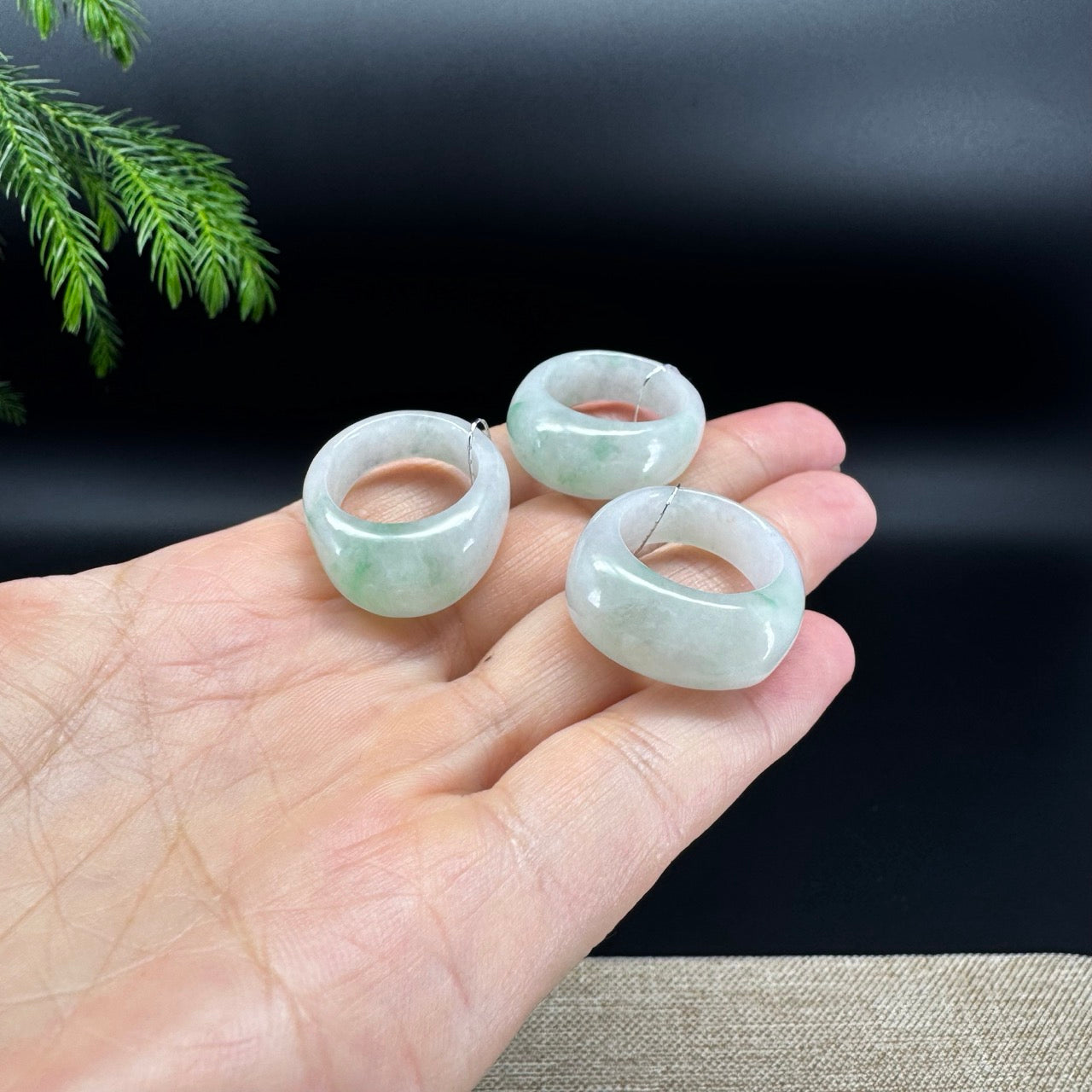 RealJade® Burmese Light Green Traditional Jadeite Jade Ring