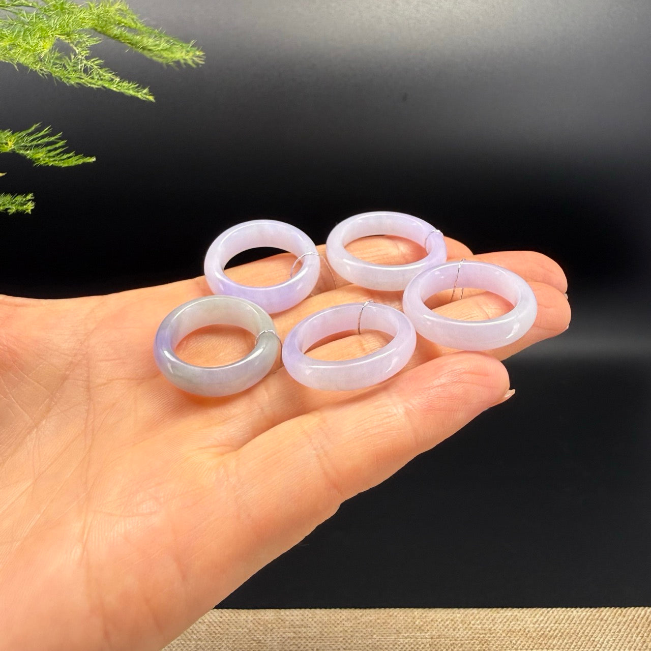 RealJade® Burmese Icy Lavender Traditional Jadeite Jade Ring