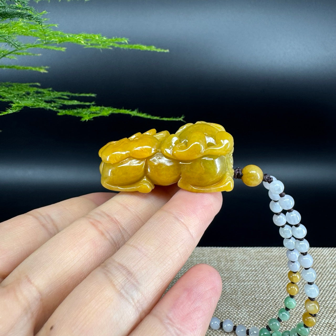 RealJade® Co. Pi Xiu Genuine Burmese Jadeite Jade PiXiu Pendant Necklace (FengShui Lucky)