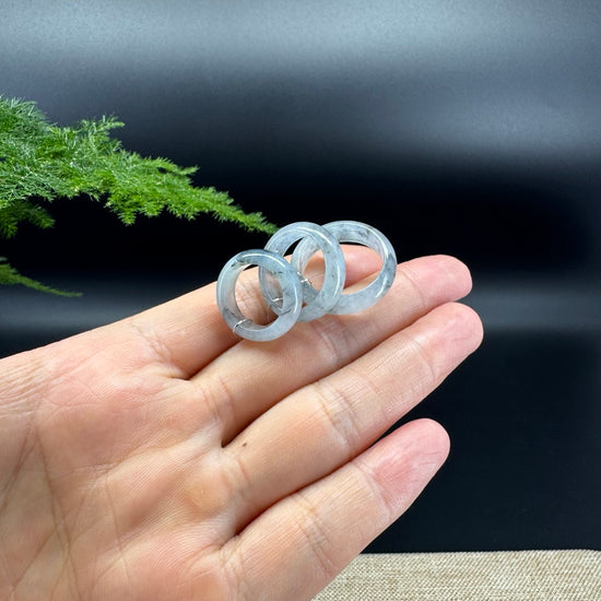 RealJade® Burmese Icy Wuji Traditional Jadeite Jade Ring