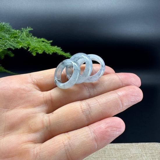 RealJade® Burmese Icy Wuji Traditional Jadeite Jade Ring