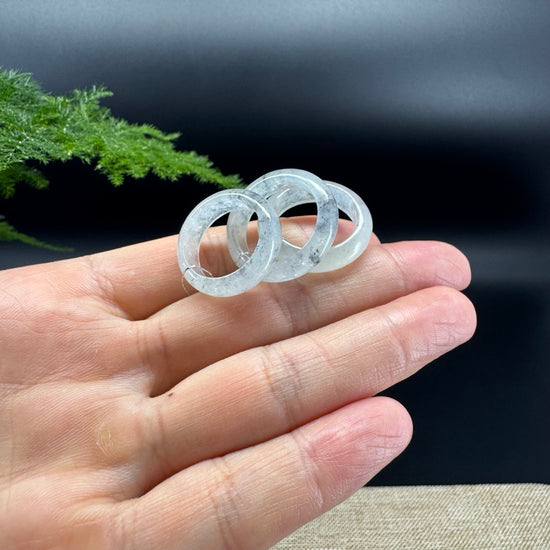 RealJade® Burmese Icy Light Wuji Traditional Jadeite Jade Ring