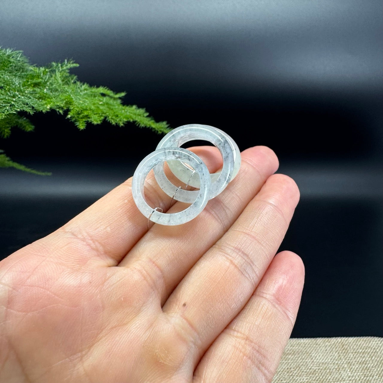 RealJade® Burmese Icy Light Wuji Traditional Jadeite Jade Ring