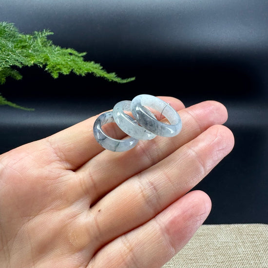 RealJade® Burmese Icy Light Wuji Traditional Jadeite Jade Ring