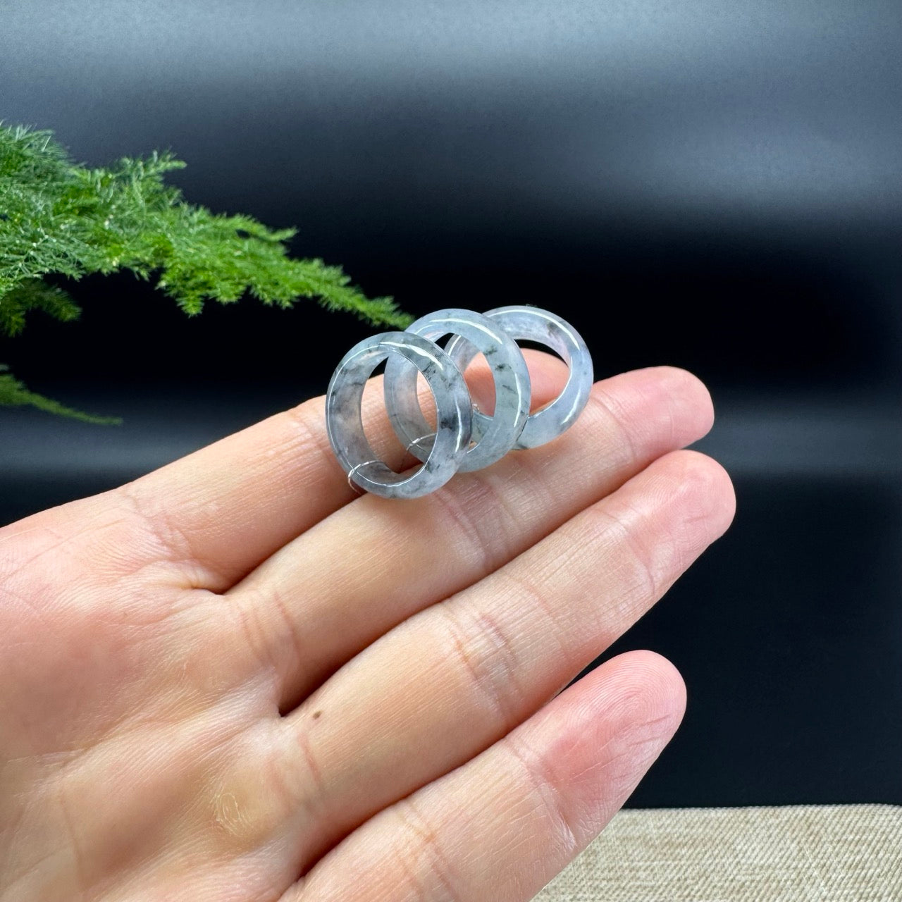 RealJade® Burmese Icy Wuji Traditional Jadeite Jade Ring