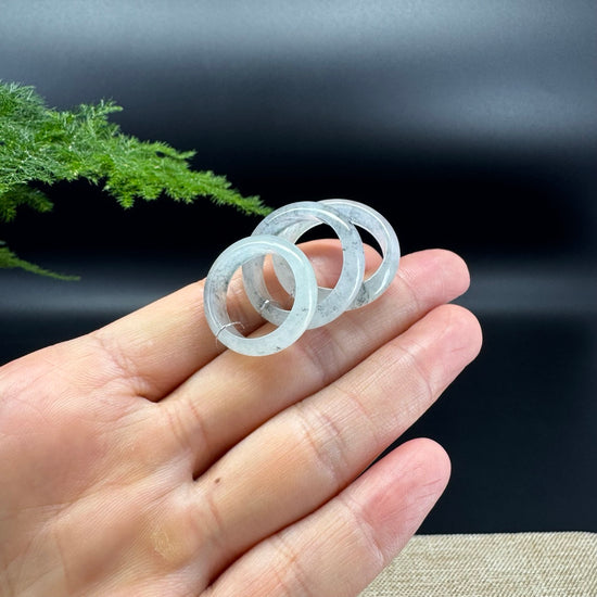 RealJade® Burmese Icy Wuji Traditional Jadeite Jade Ring