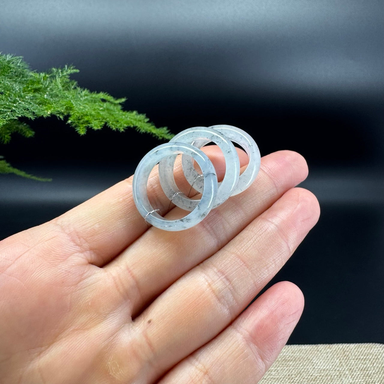 RealJade® Burmese Icy Wuji Traditional Jadeite Jade Ring