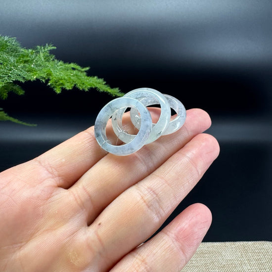 RealJade® Burmese Icy Wuji Traditional Jadeite Jade Ring