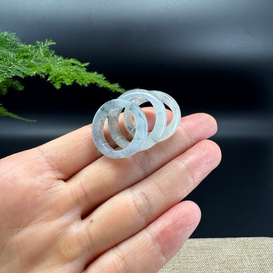 RealJade® Burmese Icy Wuji Traditional Jadeite Jade Ring