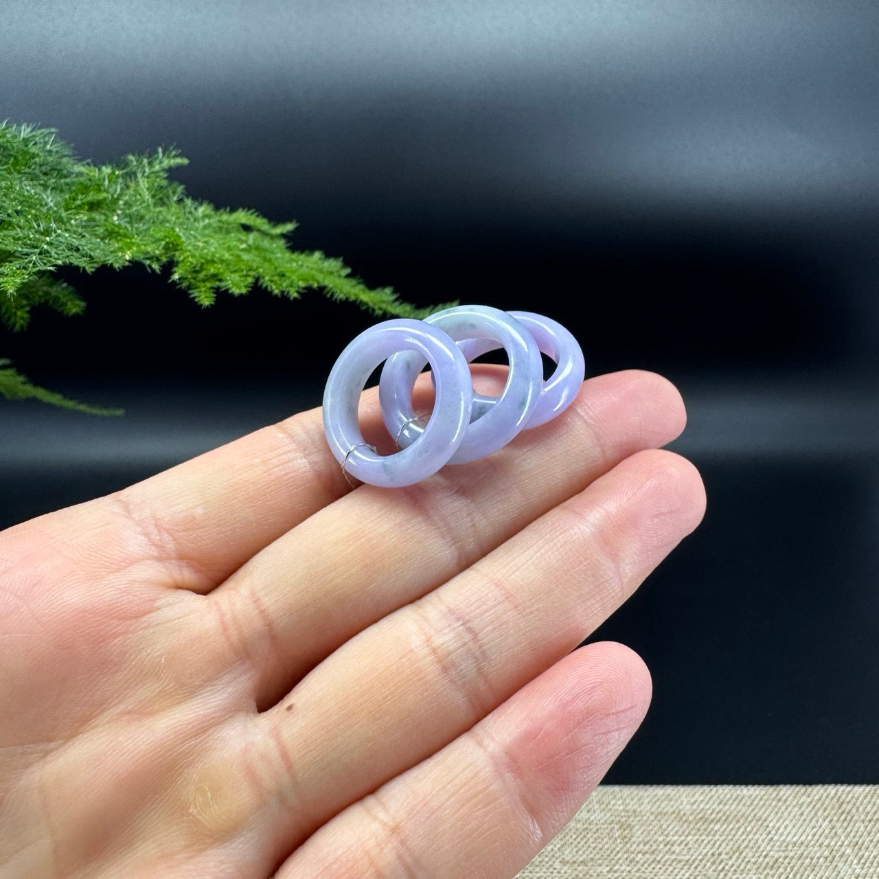 RealJade® Burmese Lavender Green Traditional Jadeite Jade Ring