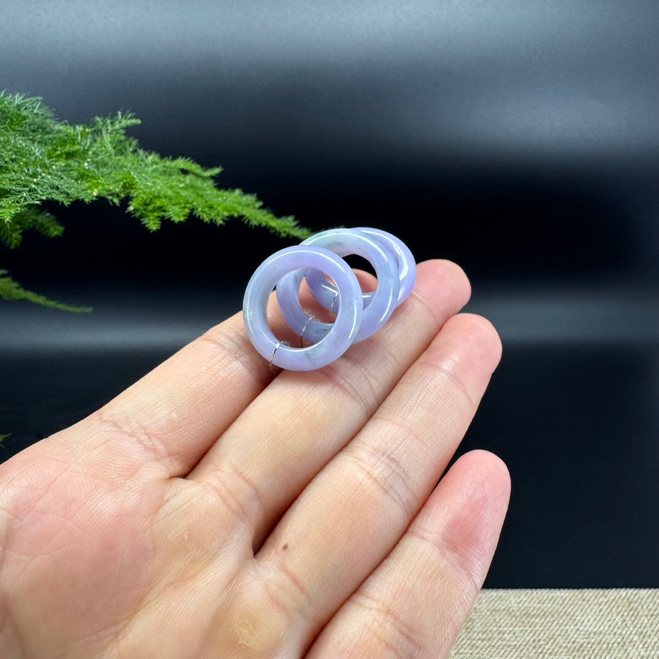 RealJade® Burmese Lavender Green Traditional Jadeite Jade Ring