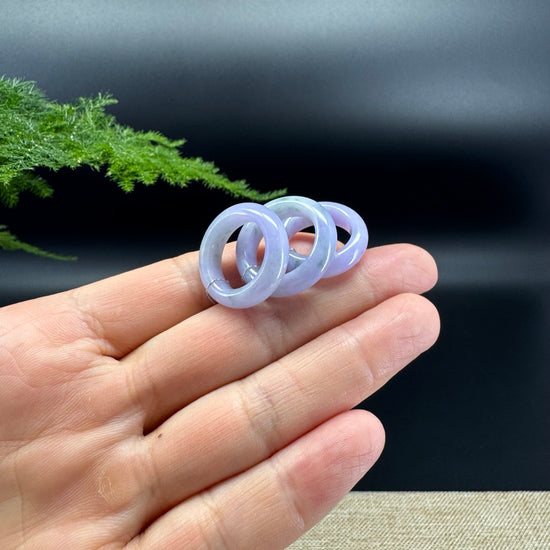 RealJade® Burmese Lavender Green Traditional Jadeite Jade Ring