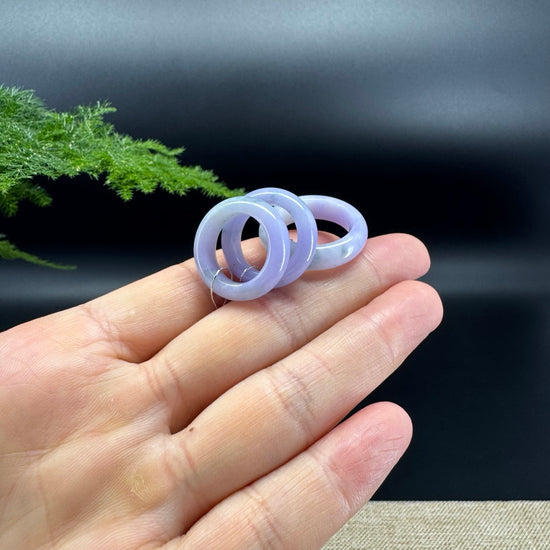 RealJade® Burmese Lavender Green Traditional Jadeite Jade Ring