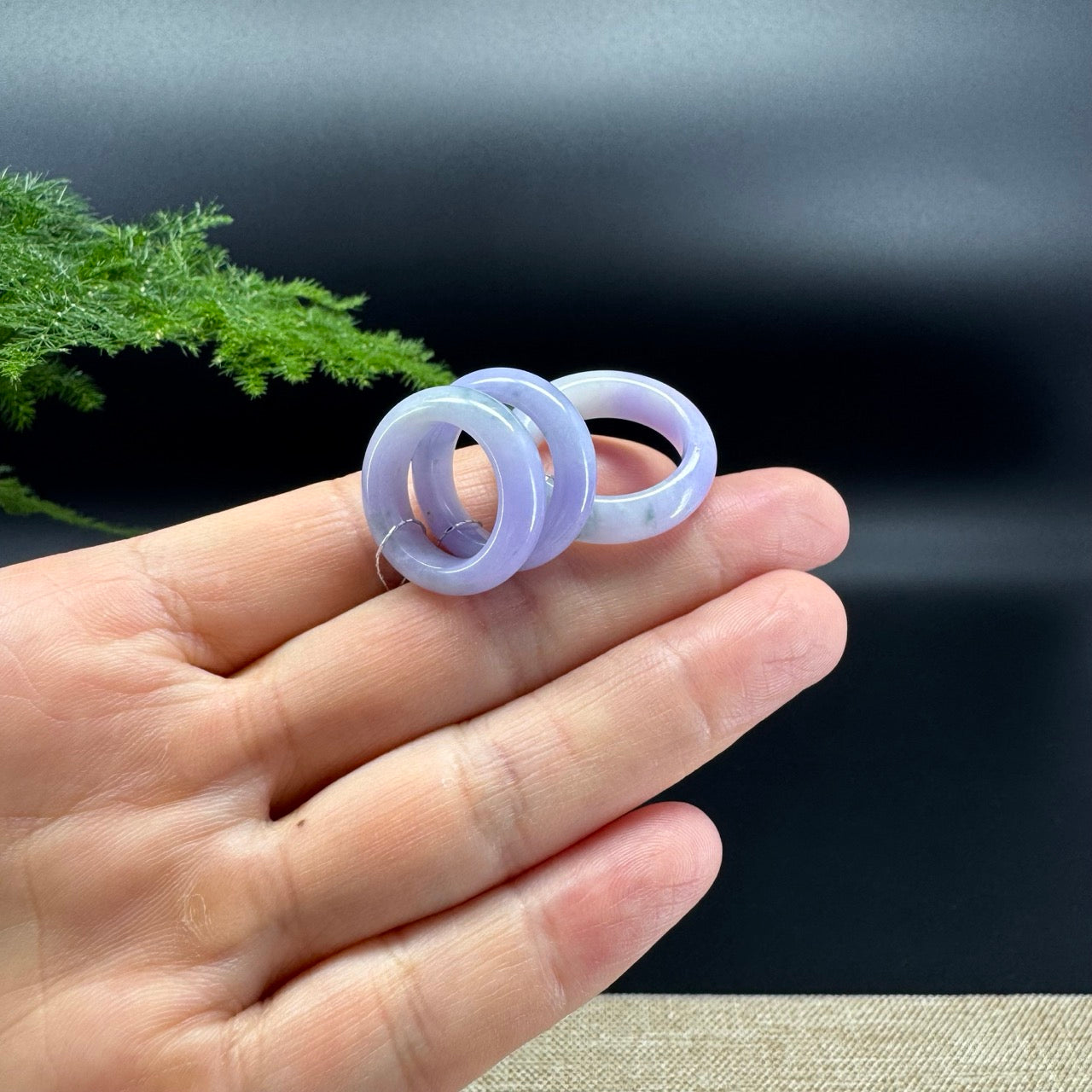 RealJade® Burmese Lavender Green Traditional Jadeite Jade Ring