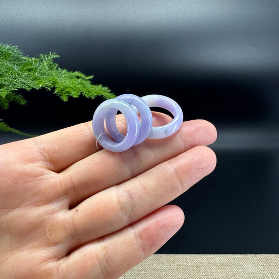 RealJade® Burmese Lavender Green Traditional Jadeite Jade Ring