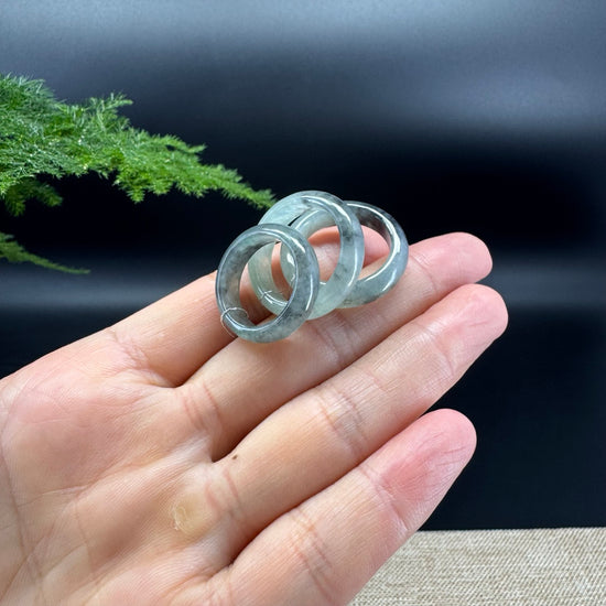 RealJade® Burmese Green Wuji Traditional Jadeite Jade Ring