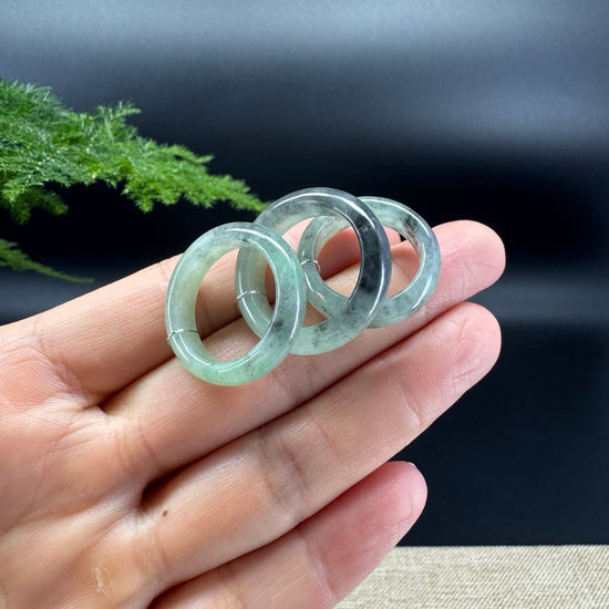 RealJade® Burmese Green Wuji Traditional Jadeite Jade Ring