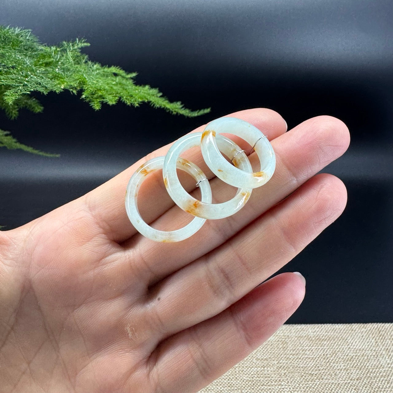 RealJade® Burmese Yellow Mint Green Traditional Jadeite Jade Ring