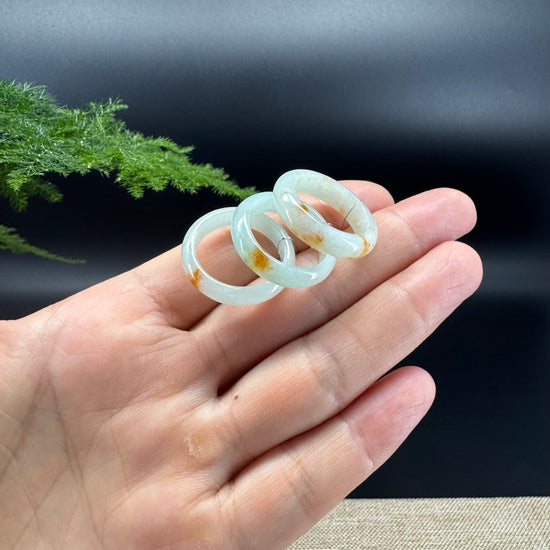 RealJade® Burmese Sajin Yellow Green Traditional Jadeite Jade Ring