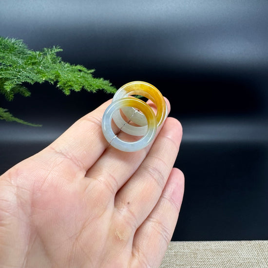 RealJade® Burmese Honey Yellow Traditional Jadeite Jade Ring