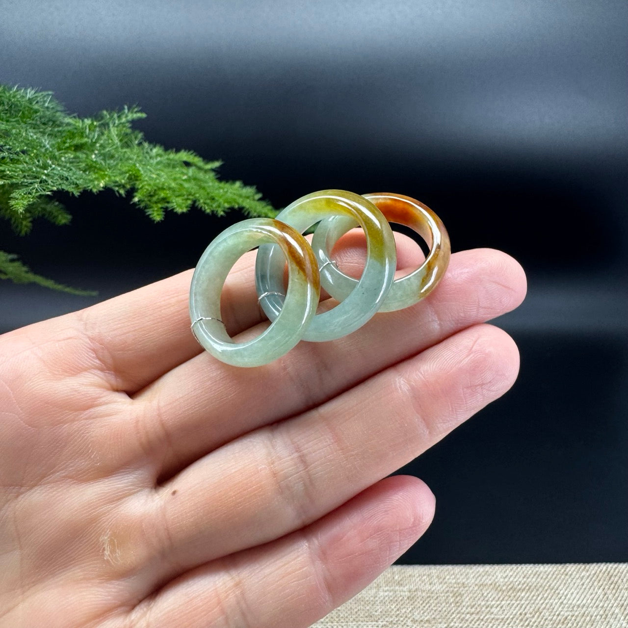 RealJade® Burmese Amber Yellow Green Traditional Jadeite Jade Ring