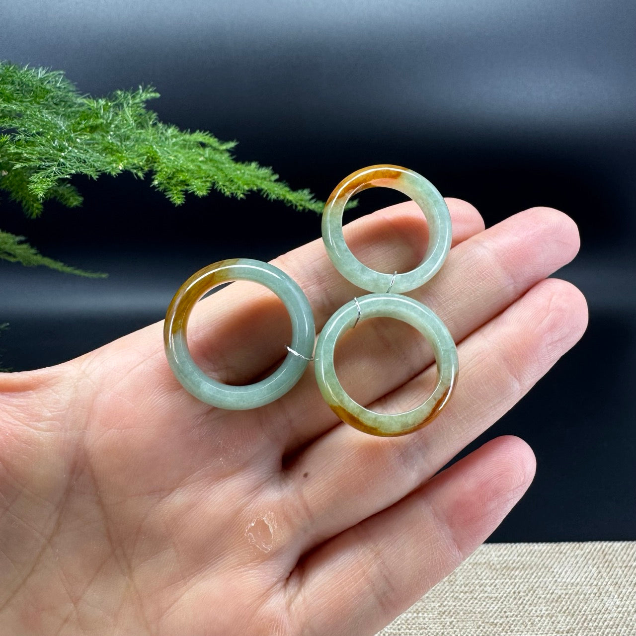 RealJade® Burmese Amber Yellow Green Traditional Jadeite Jade Ring