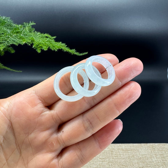 RealJade® Burmese Icy White Traditional Jadeite Jade Ring