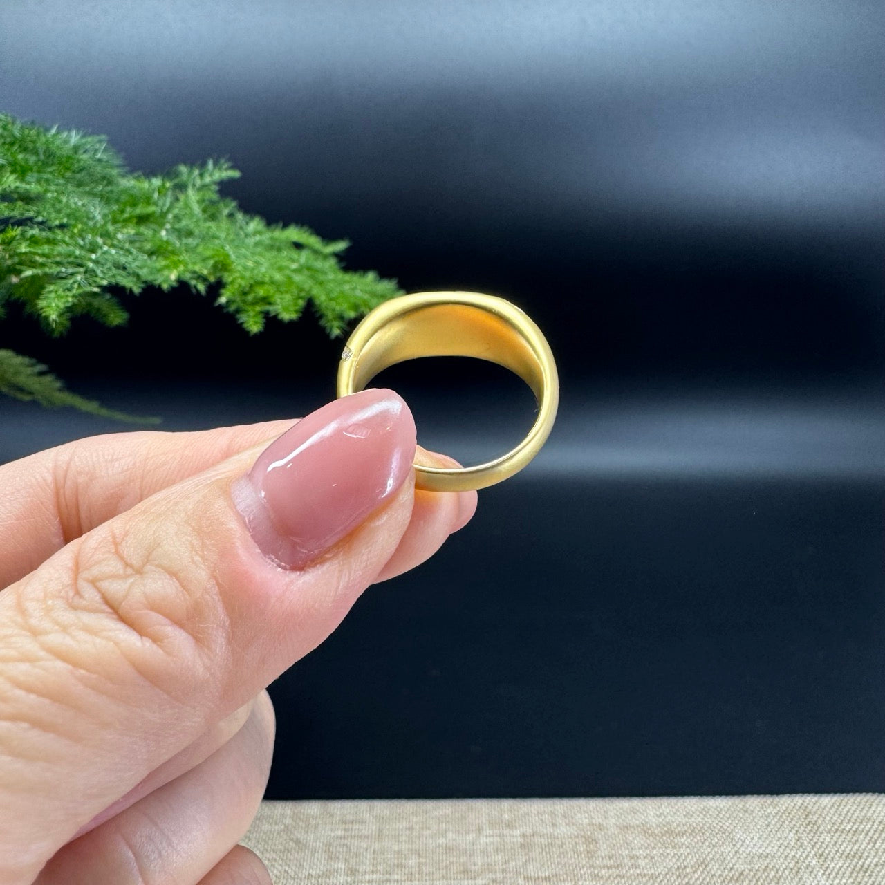 RealJade® 18K Yellow Gold Icy Jadeite Jade Ring