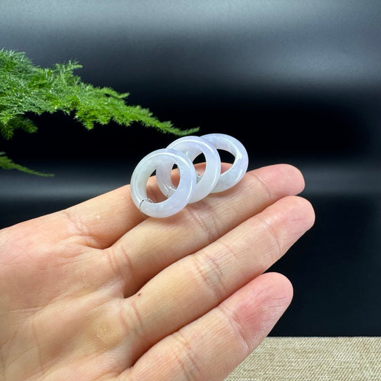 RealJade® Burmese Milky Lavender Traditional Jadeite Jade Ring