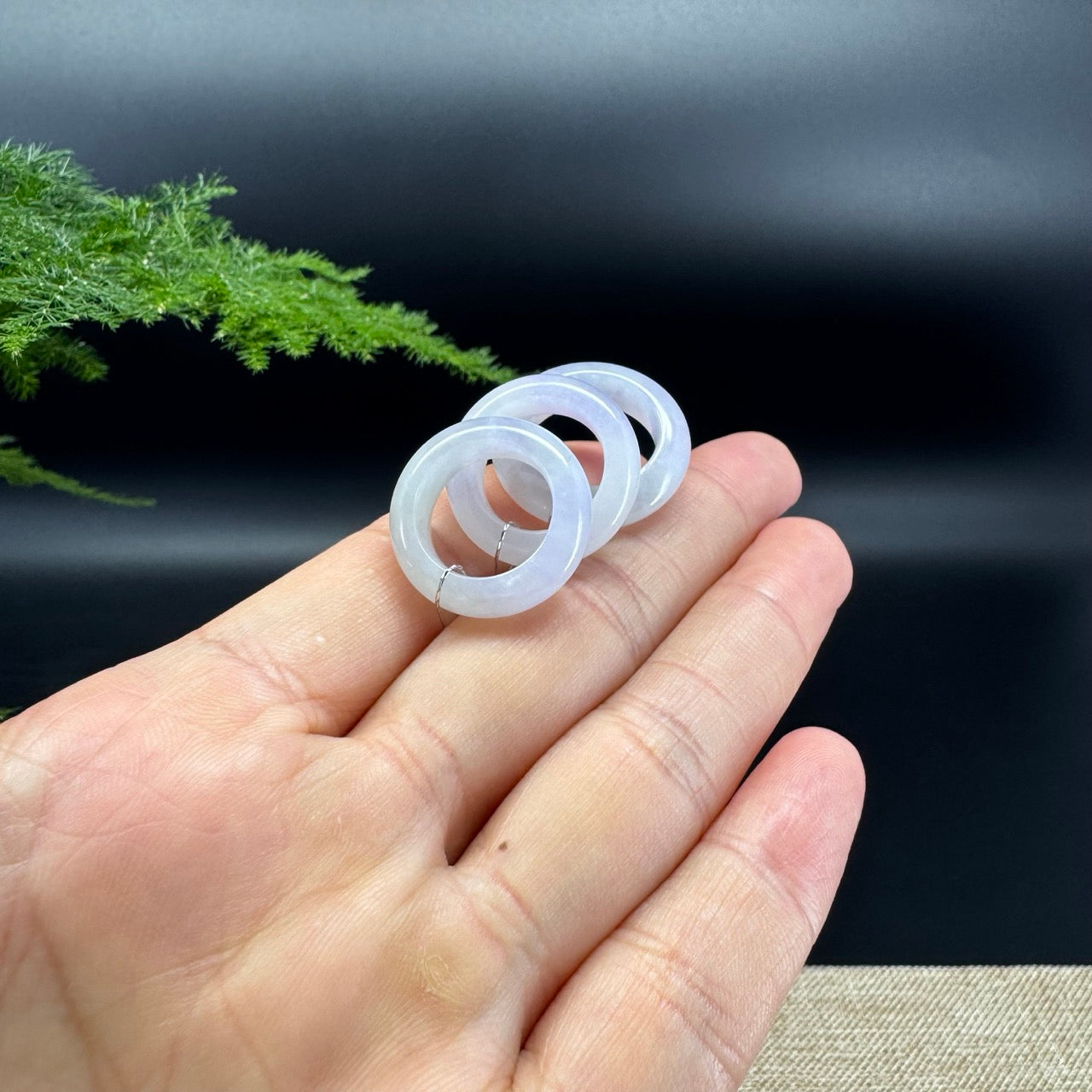 RealJade® Burmese Milky Lavender Traditional Jadeite Jade Ring