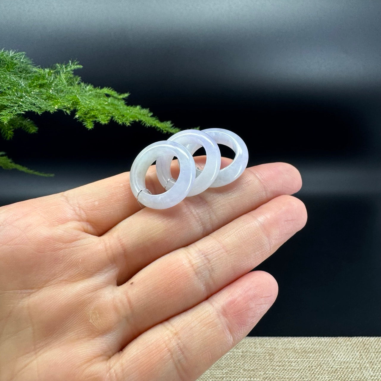 RealJade® Burmese Milky Lavender Traditional Jadeite Jade Ring