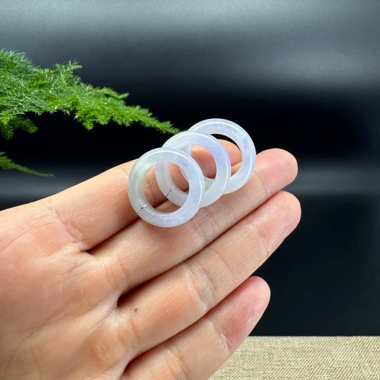 RealJade® Burmese Milky Lavender Traditional Jadeite Jade Ring