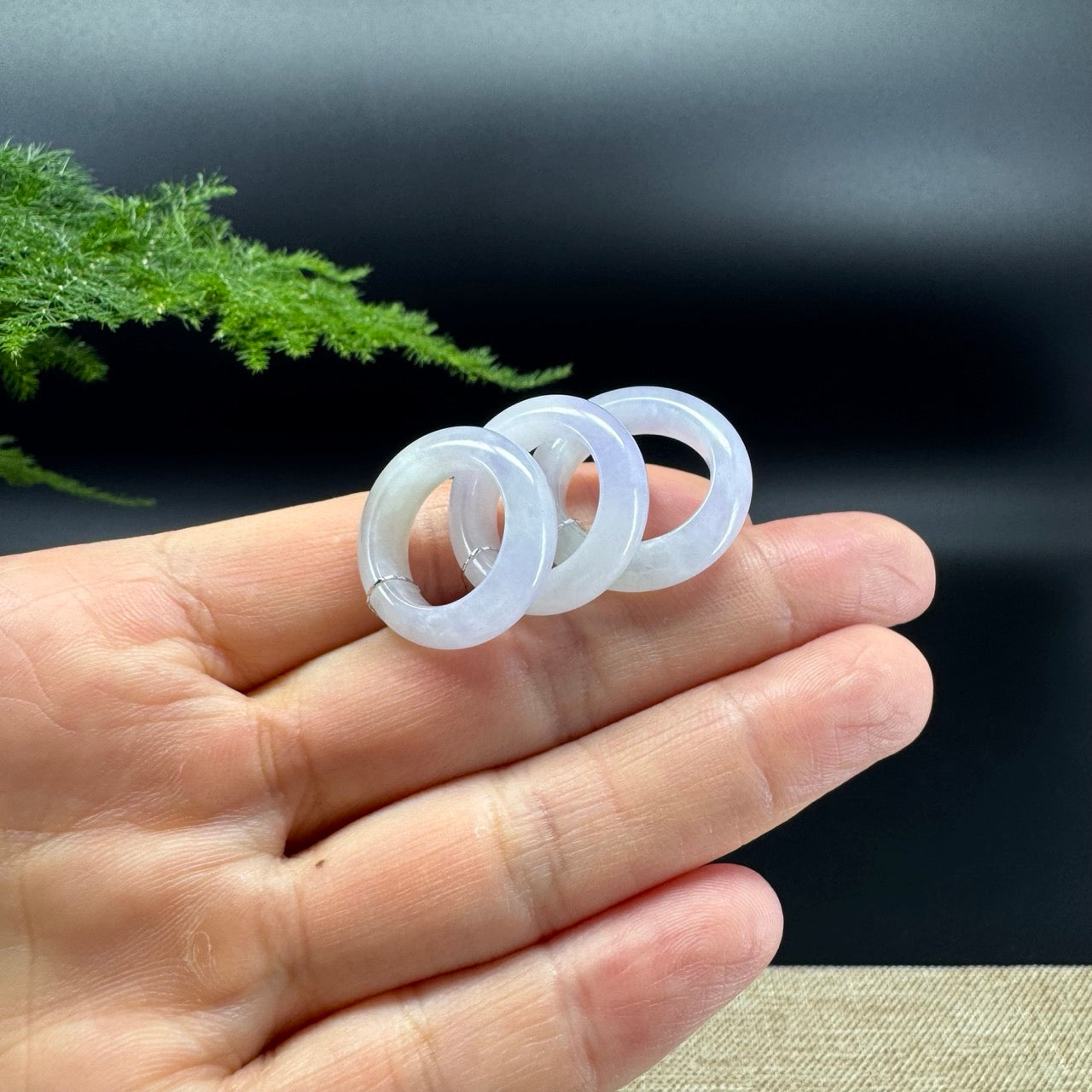 RealJade® Burmese Milky Lavender Traditional Jadeite Jade Ring